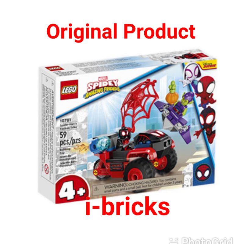 Lego Spidey 10781 Miles morales Spiderman Techno Trike | Shopee Malaysia