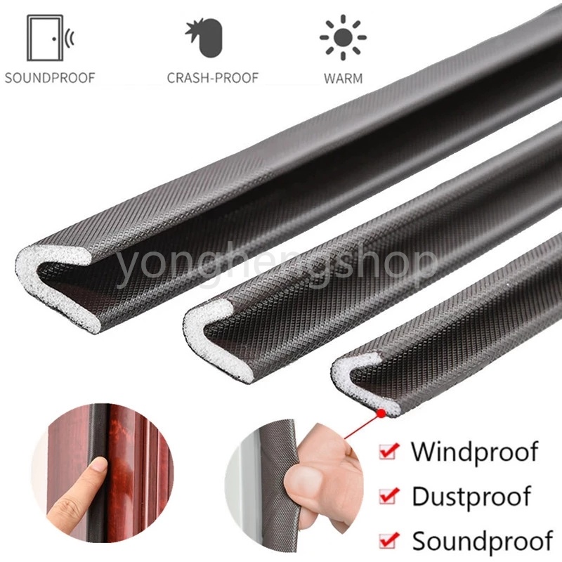 5M Self-Adhesive V Type Soundproof Foam Door Window Seal Acoustic Foam ...