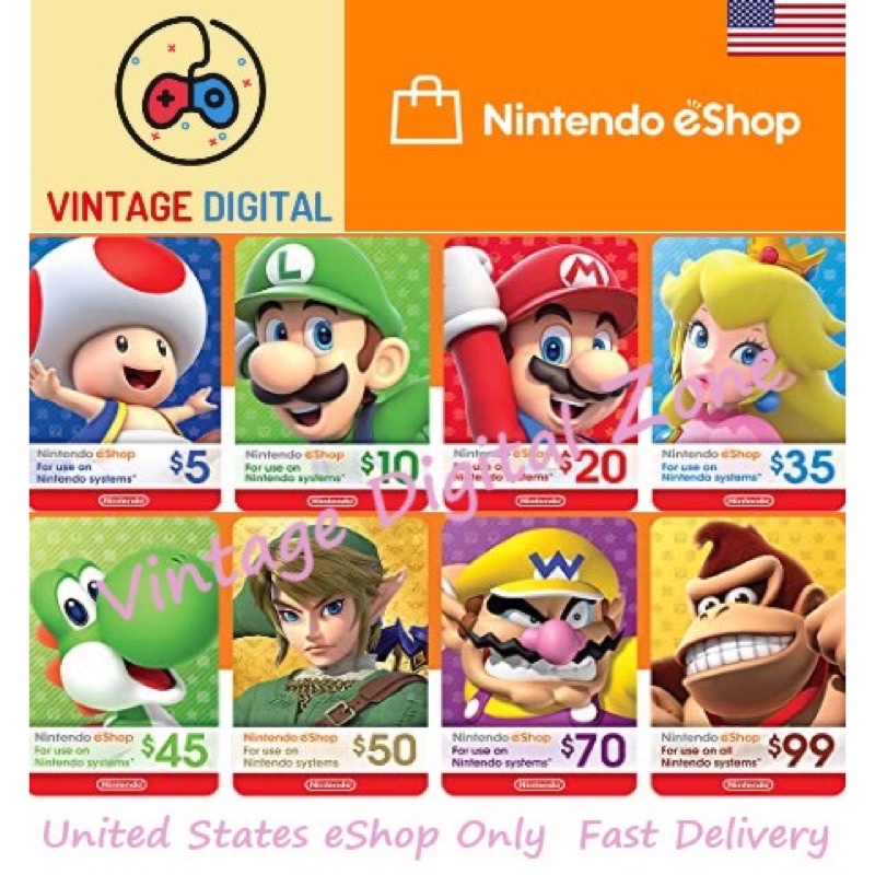 Nintendo eshop hot sale card different region