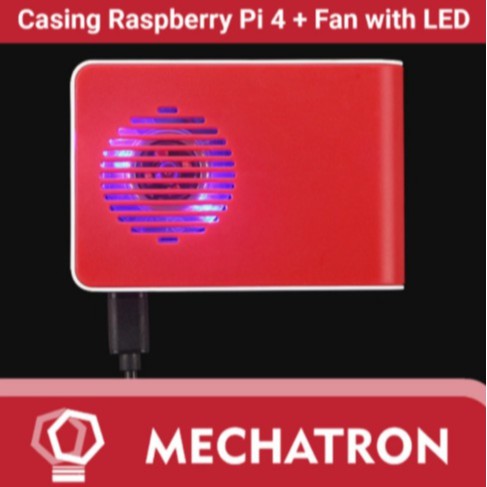 Raspberry Pi 4 Casing With Fan Led ABS Case Enclosure Box | Shopee Malaysia