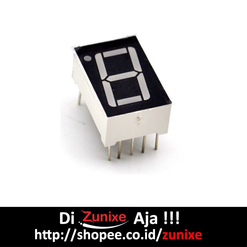 7 SEVEN SEGMENT 1 LED DISPLAY 1 DIGIT RED COMMON ANODA CATODA 0.56 INCH ...
