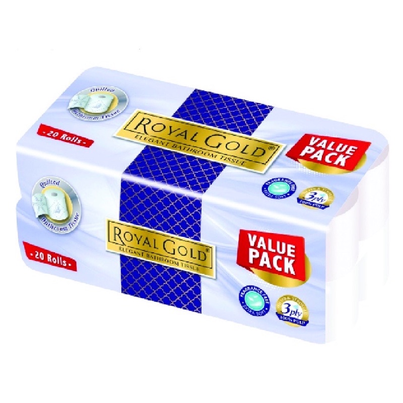 Royal Gold Toilet Roll (220 Sheets x 20 Rolls) Shopee Malaysia