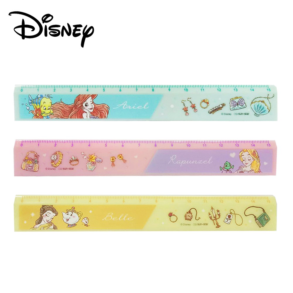Tax Included Disney Princess Double-Sided Scale Ruler 15cm Plastic ...
