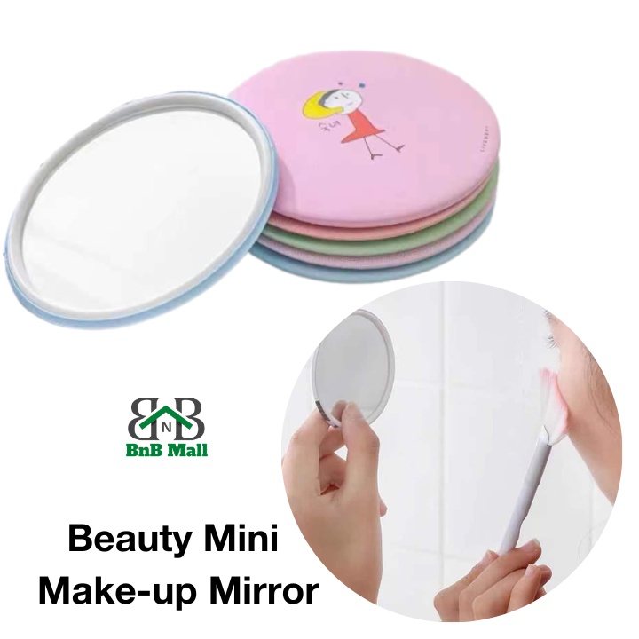 BnB Mall Korean Beauty Round Mini Make-up Mirror Pocket Cute Cartoon ...