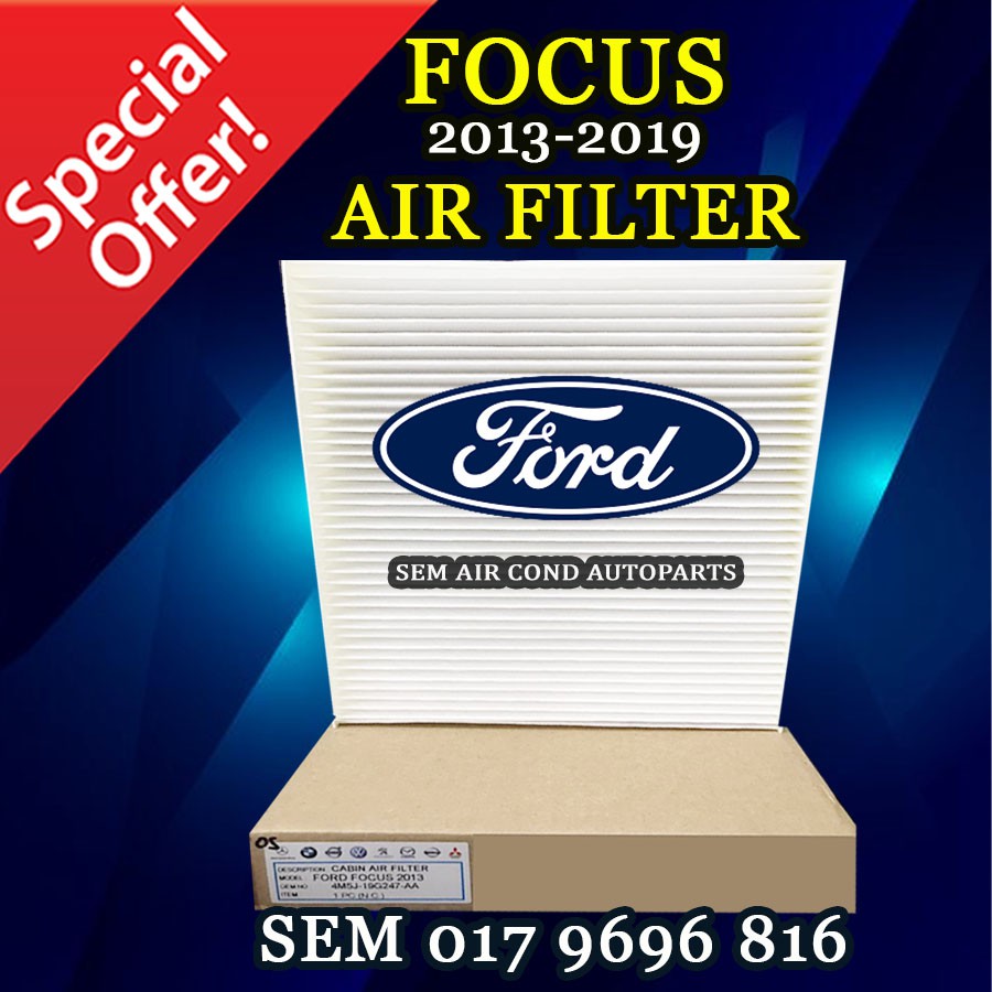 FORD FOCUS 20132019 YEAR CAR AIR COND CABIN AIR FILTER (FIBRE