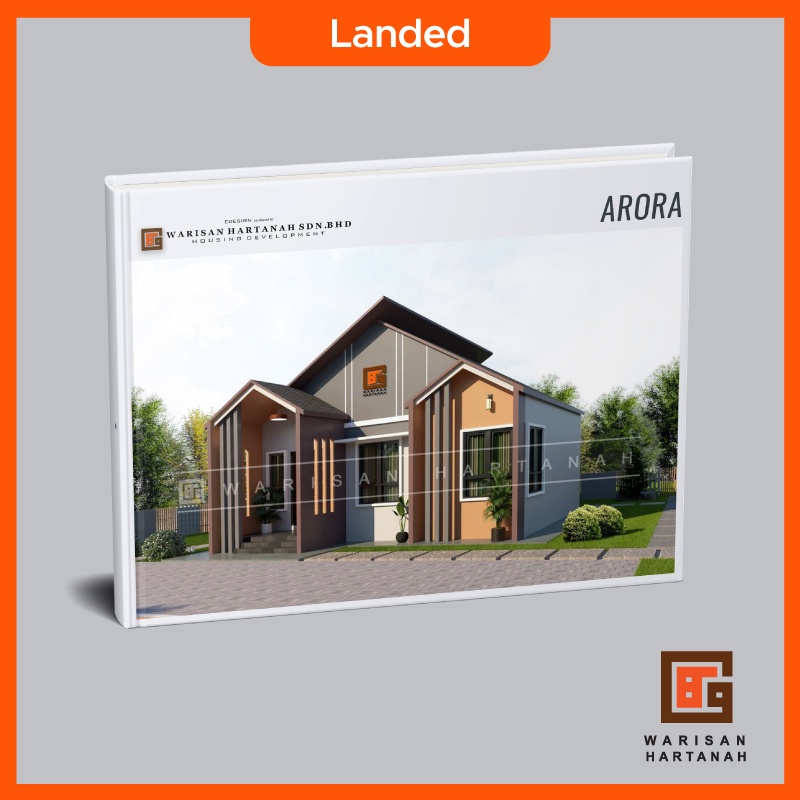 Landed House Arora Moden Pelan Rumah Bawah 1000kps 3d House Pelan Rumah House Design 4442