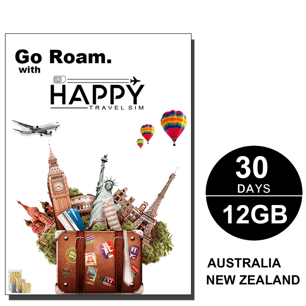 Australia & New Zealand Travel SIM Card Shopee Malaysia