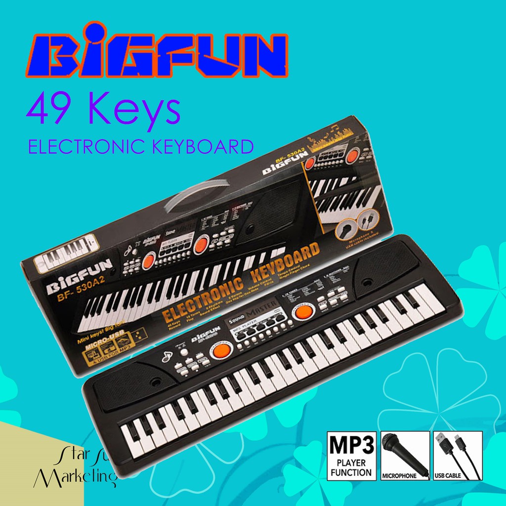 Bigfun electronic deals keyboard 49 keys