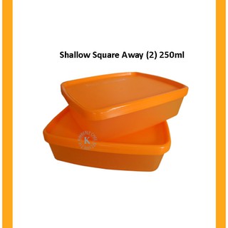 Tupperware Square Away Container Set, 13.8Cm, Set Of 2, Orange