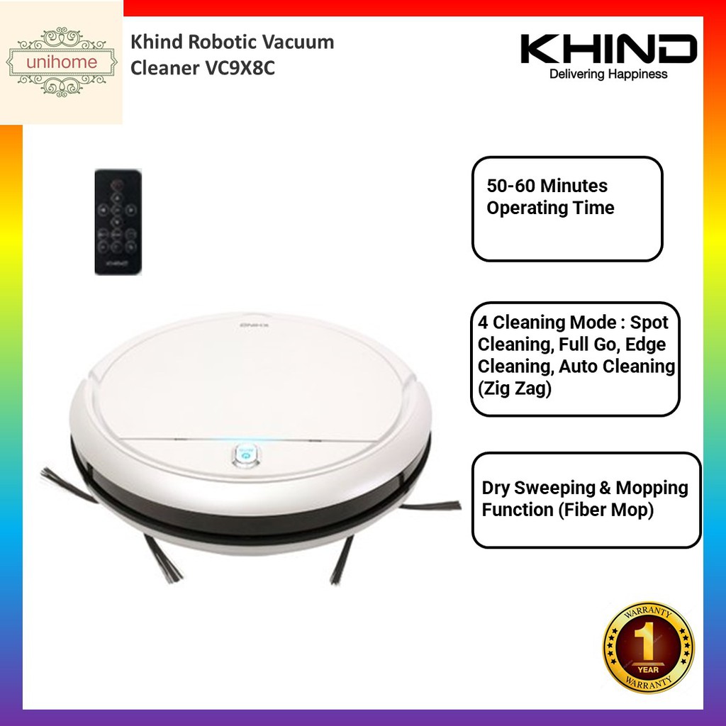Khind Robotic Vacuum Cleaner VC9X8C Shopee Malaysia