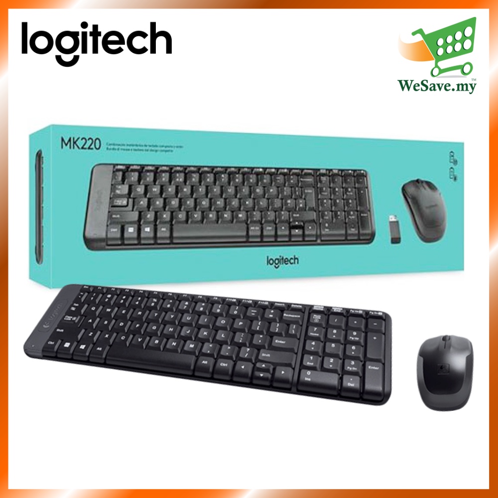 Logitech MK220 Wireless Combo Keyboard & Mouse Combo Black Color ...