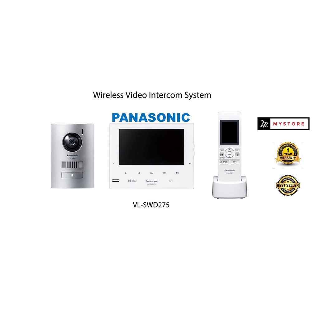 PANASONIC WIRELESS VIDEO SYSTEM WITH 7INCH COLOR MONITOR