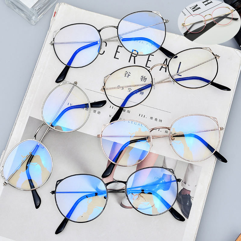 Metal Cat Ear Glasses Frame Women Xin Shopee Malaysia