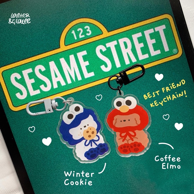Sesame STREET BESTFRIEND KEYCHAIN [REUPLOAD] | Shopee Malaysia