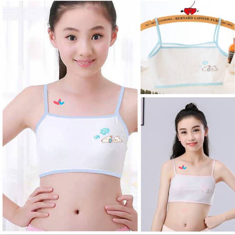 Teenager Girls Training Bra Kids Girl Small Padded Bra Thin Underwear Vest  bh voor kinderen