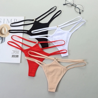Buy SSQueen Sexy Women Leather Thong Mini G String Underwear (rhodo) Online  at desertcartEcuador
