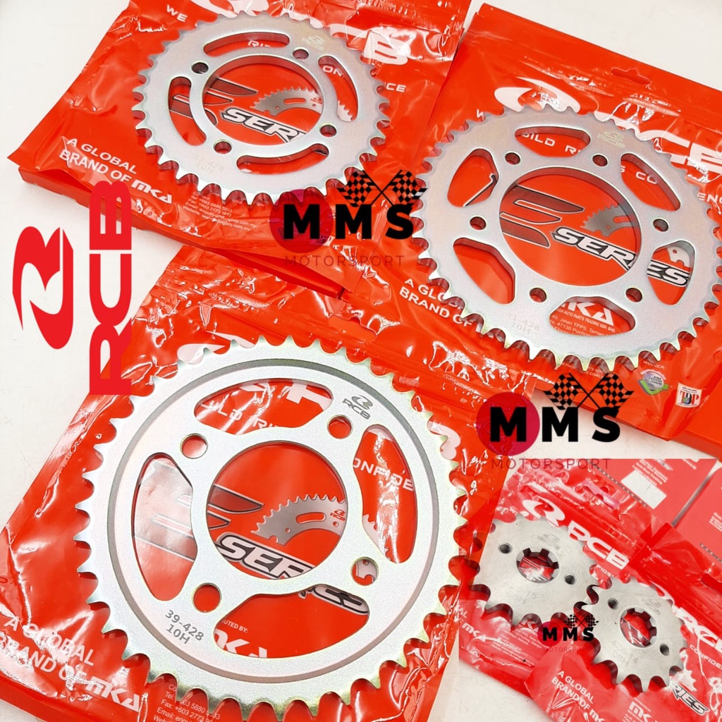 Racing Boy RCB Chain Sprocket Spoket Rantai Motor Front Rear 428 HS ...