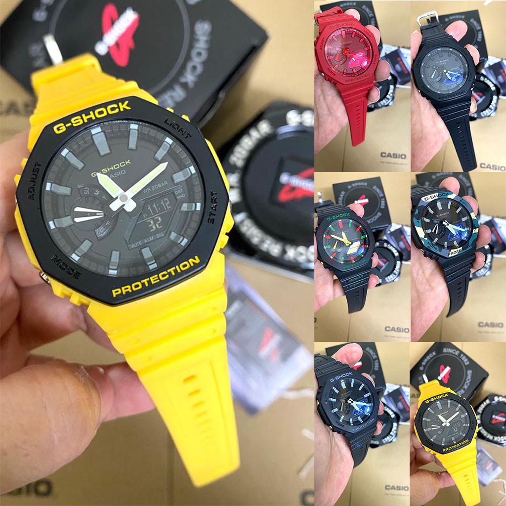 G SHOCK 1:1 PREMIUM TMJ GA2100 - SEMUA BUTANG FUNCTION DAN AUTOLIGHT ...