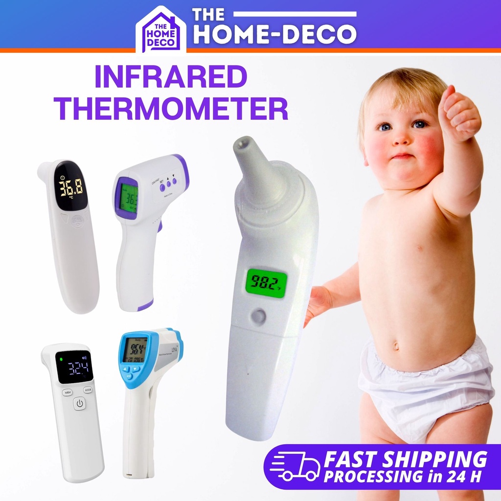 High Quality Infrared Ear Thermometer Baby Child Adult LCD With Probe