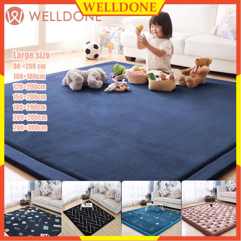 Folding Carpet Tatami Rug Kids Baby Play Mat Nonslip Bedroom Living Room  Japan