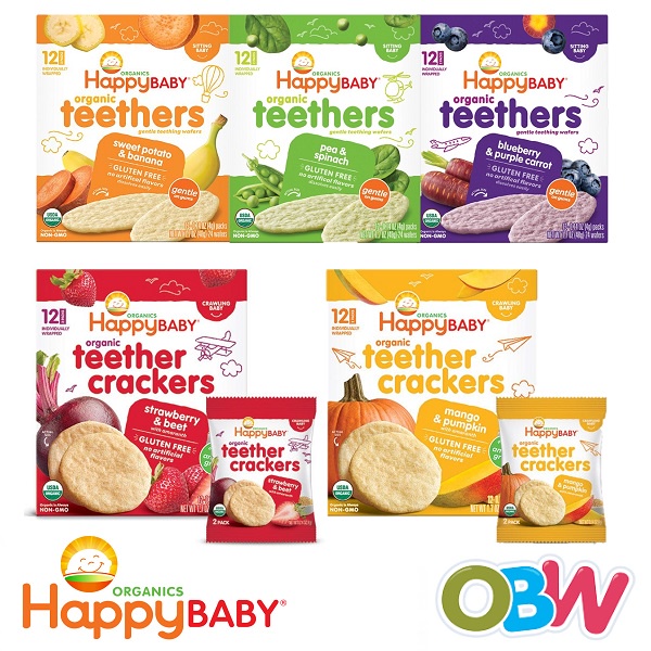 Happy Baby Family Organic Teethers Wafer / Organic Teether Crackers