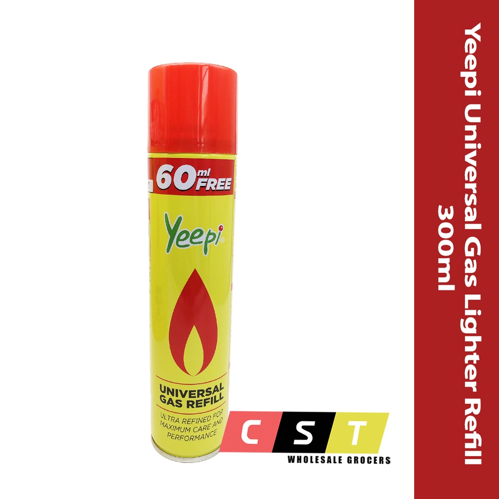 Yeepi Universal Gas Lighter Refill ( 300ml Free 60ml ) | Shopee Malaysia