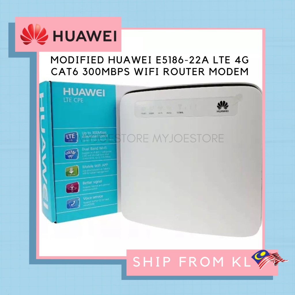 Routeur 4G SIM Huawei E5186s-22a Modem Wifi LTE 3G 300Mbps Cat6