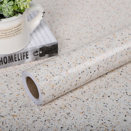 Marble Waterproof Self Adhesive Wallpaper Bathroom Renovation Meja ...