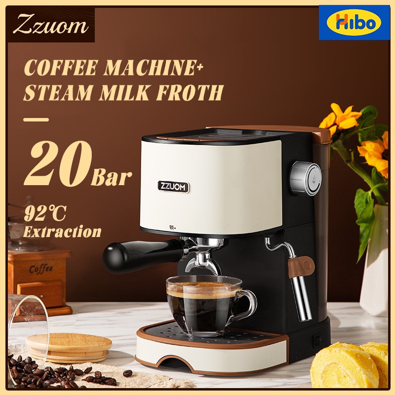 🔥Zzuom🔥Italian Coffee Machine 20 Bar High Pressure handle Espresso
