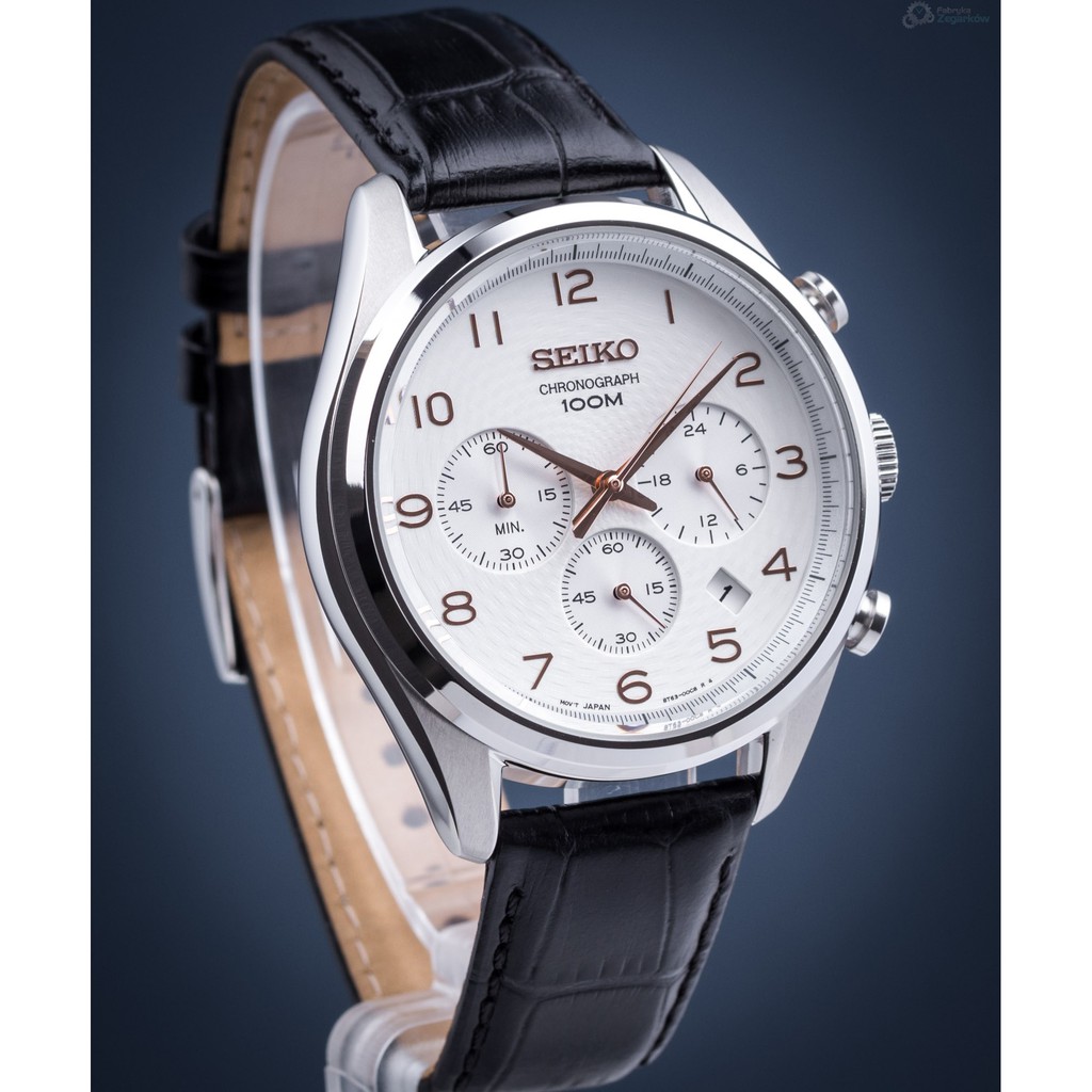 Seiko Men s Chronograph Date Quartz Watch SSB227P1 Shopee Malaysia