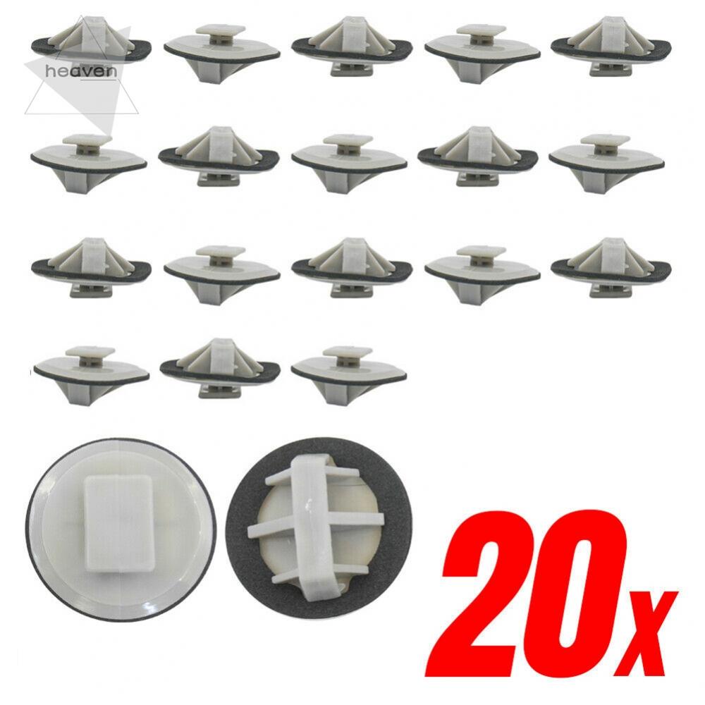 20 Pcs ABS Plastic Mug Auto Side Skirt Rocker Molding Retainer Clips ...