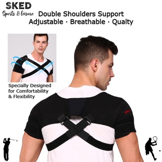 SKED Aolikes Double Shoulder Support Strap - High Quality Shoulder Guard  Support for Frozen Shoulder Pain Gym Back Pain