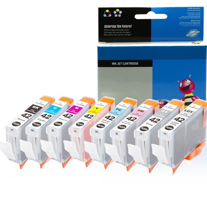 Comprar Multipack de 8 cartuchos de tinta Canon CLI-42 BK/GY/LGY/C/M/Y
