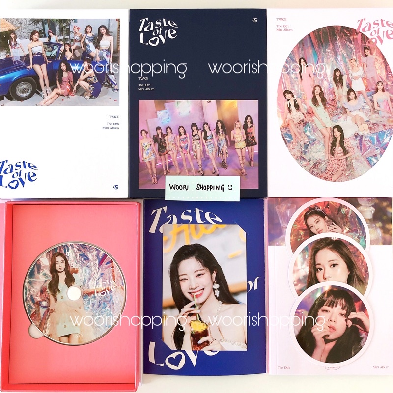 TWICE 10th Mini Album - Taste of Love [ Fallen Ver. ] Photobook + CD-R +  Booklet + Lenticular + Tasting Card + Coaster + Photocard