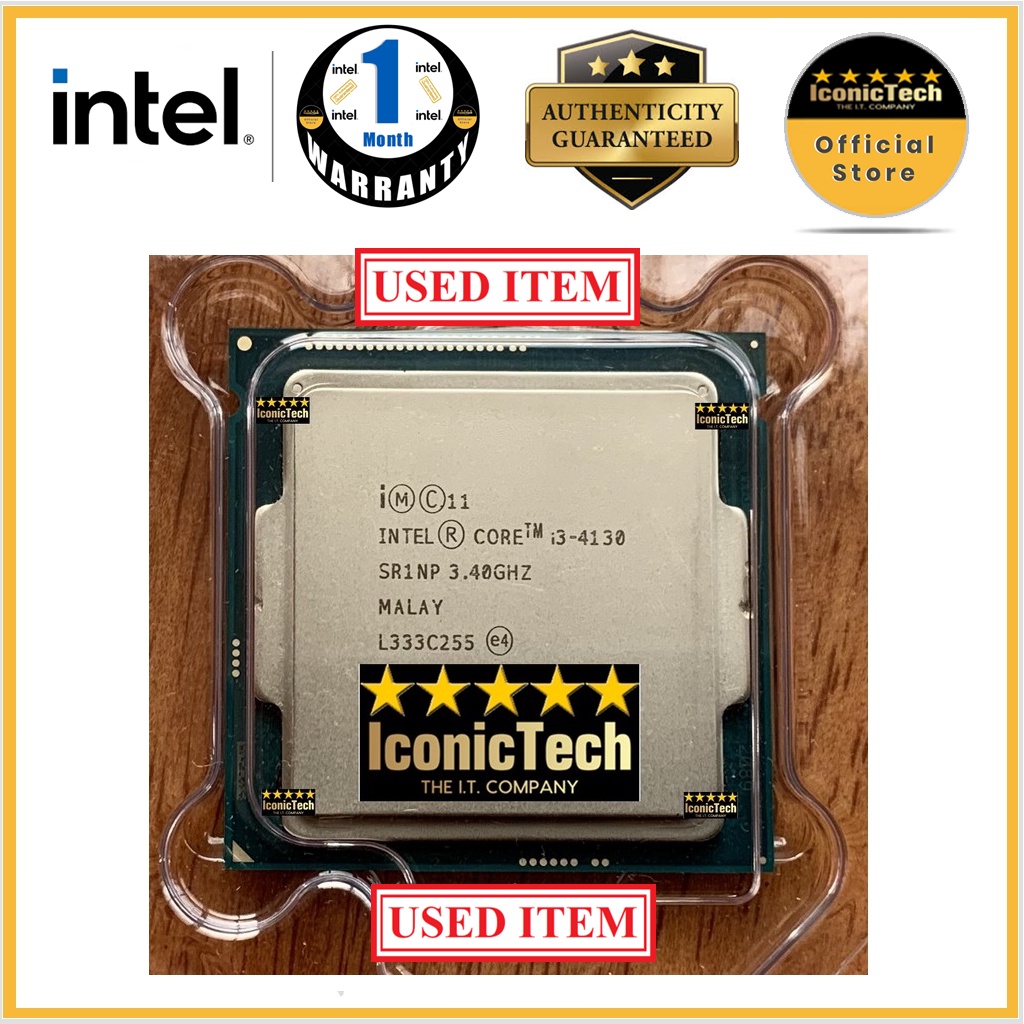 Used Item Intel Core I3 4130 Processor 340ghz Lga1150 Shopee Malaysia 2950