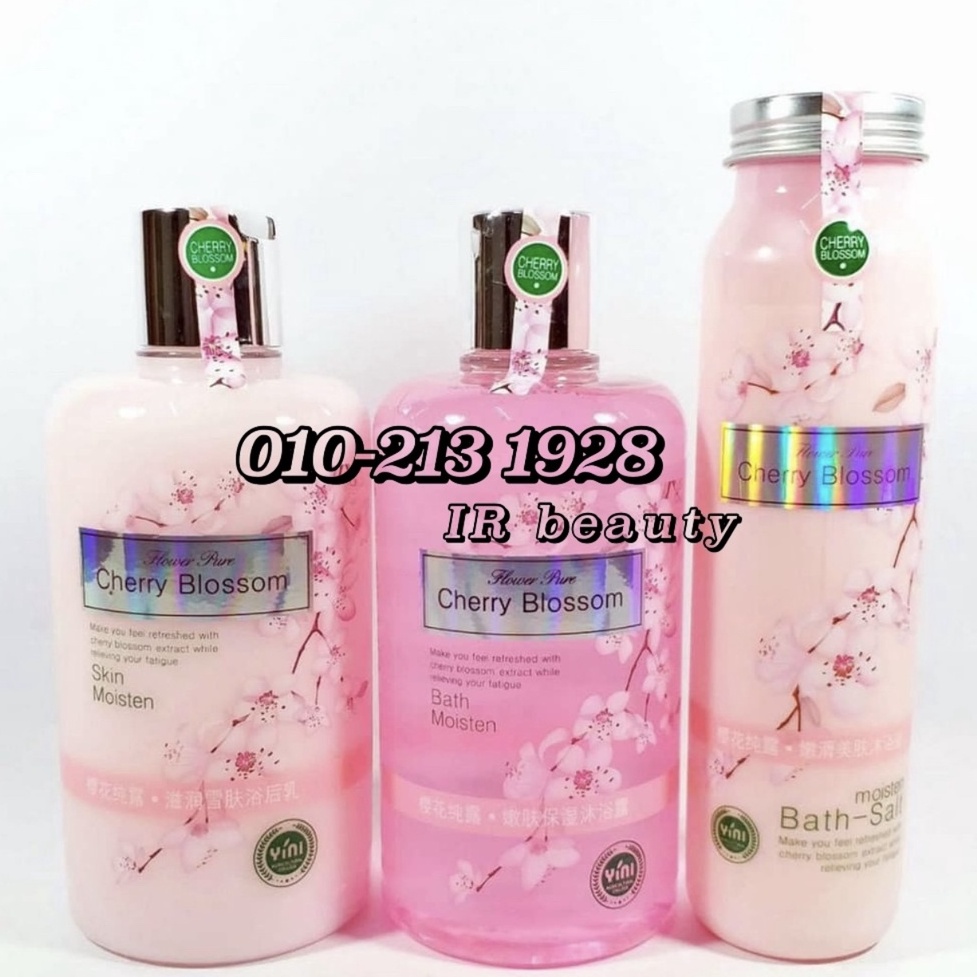 Set Mandian Cherry Blossom Bath Set 3in1 500ml/400ml CHERRY BLOSSOM