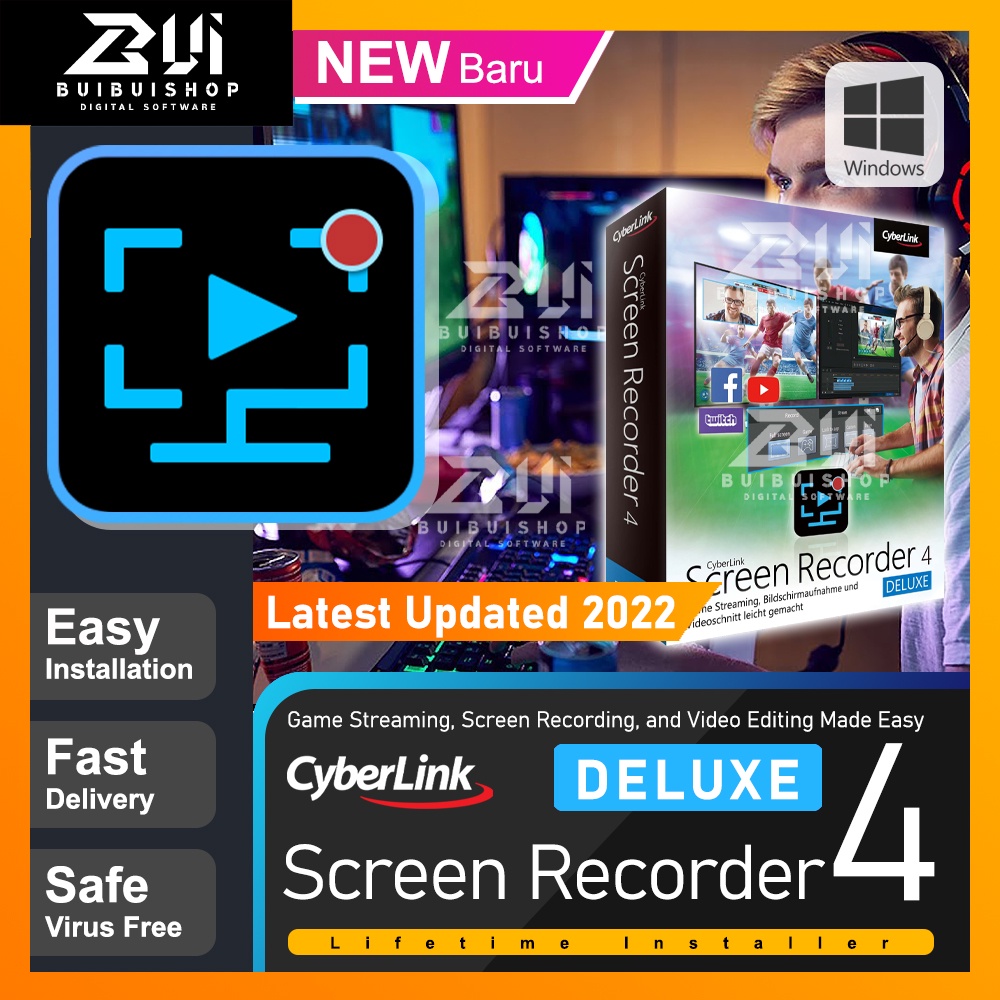CyberLink Screen Recorder Deluxe 4 l Latest 2022 l Windows | Shopee ...