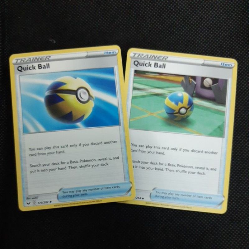 Pokemon Card TCG: Trainer: Quick Ball 179/202 or 237/264 Fusion Strike (NON  HOLO) 100% Original Pokemon Card | Shopee Malaysia