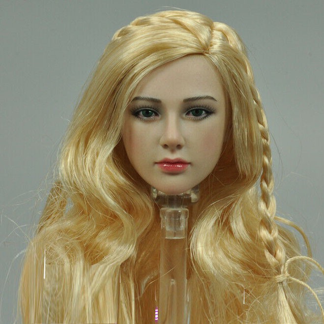 1/6 Scale Female Body with blonde hair Head Sculpt