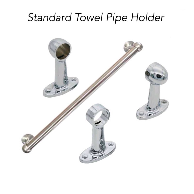 Towel Pipe Holder 3/4" 19mm Towel Rod Bracket, Towel Rod Center Holder