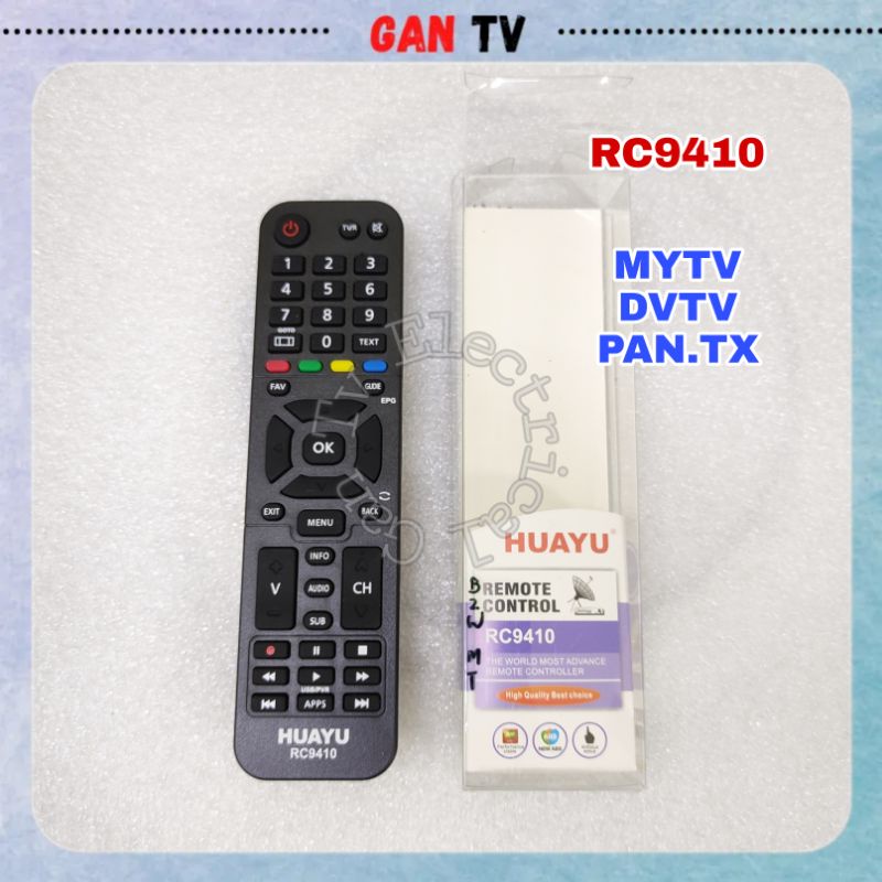 Huayu MYTV/DVTV/PAN.TX Decorder 3 in 1 Remote Control Controller ...