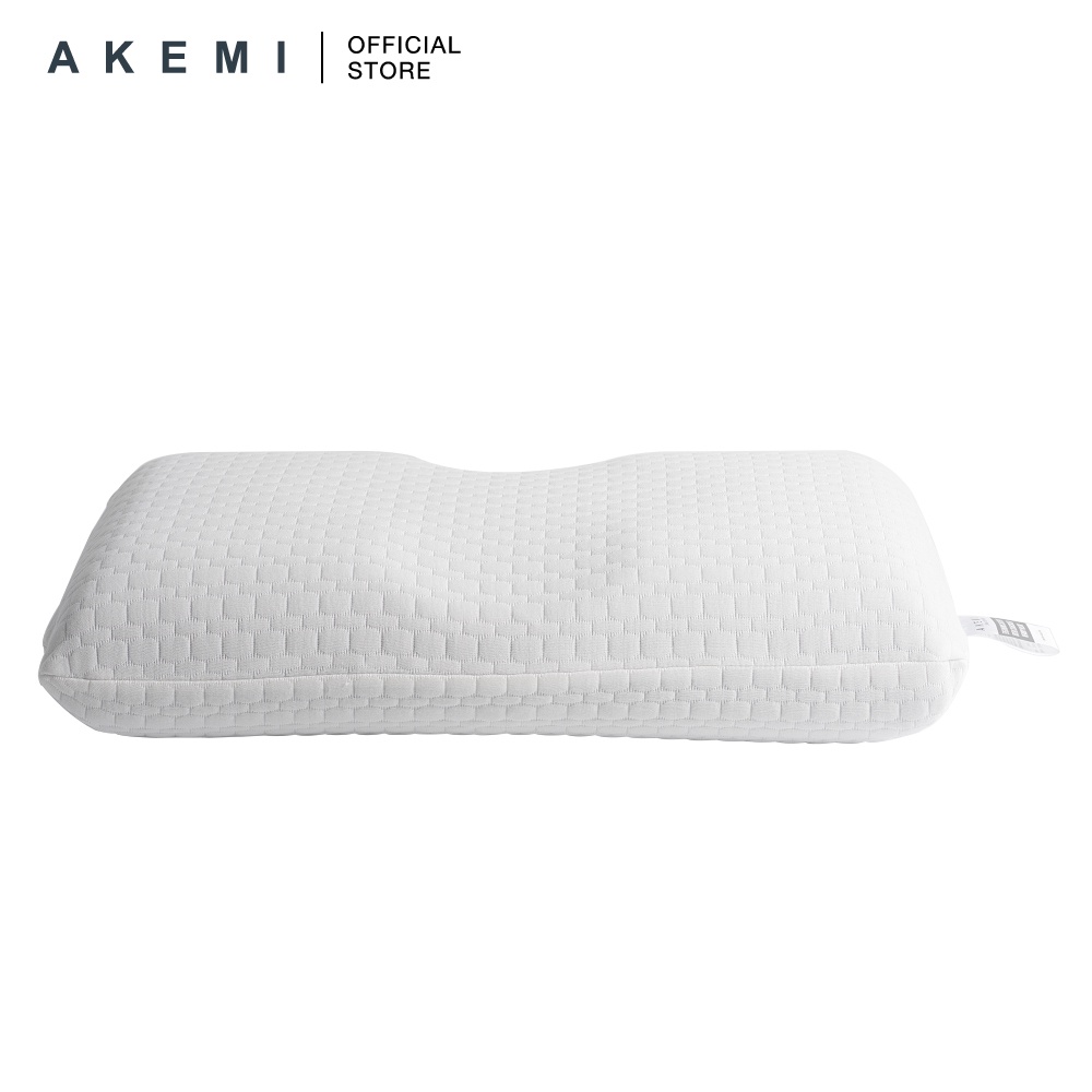 AKEMI Sleep Essential Ergonomic Air Vent Ortho Charcoaled Memory Pillow Shopee Malaysia