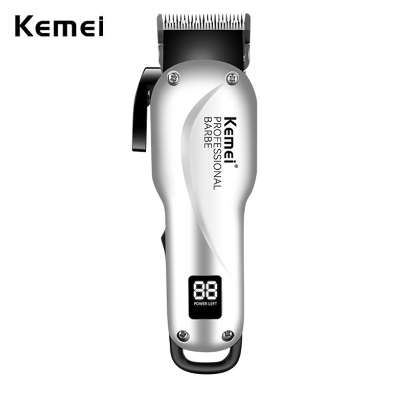 Kemei Cordless Adjustable Fade Blade Clipper Barber ShopType-c Cordless ...