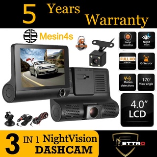 TSV Dual Dash Cam, 1080p Front and Rear Dual Dash Camera for Cars, 3.16inch Display, 170 Wide Angle Dashboard Camera Recorder with Parking Monitoring