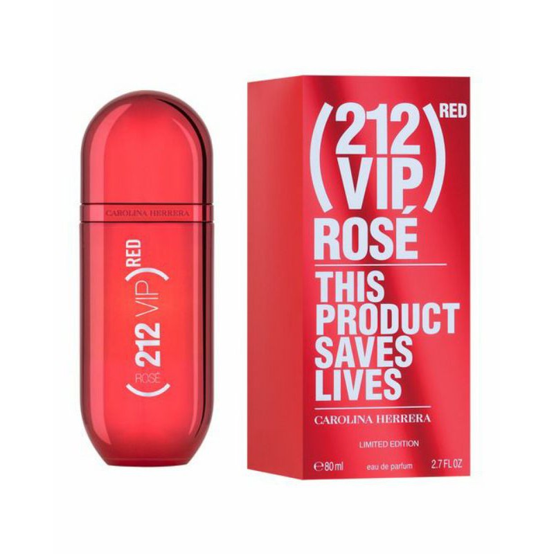 212 VIP Rose Red For Women 80ML EDP Limited Edition(ORIGINAL) | Shopee ...