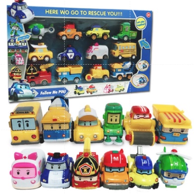 4 In 1 / 6 in 1 / 12 in 1 Robocar Transformation Robot Car Toy Set ...