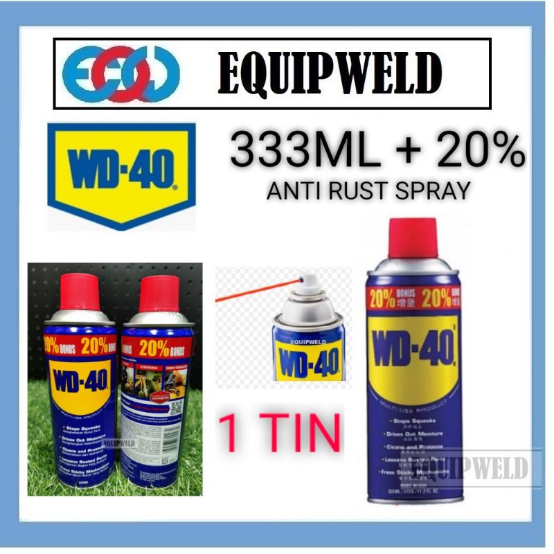 (PROMO) WD40 333ML + 20% ANTI RUST SPRAY (MULTI PURPOSE LUBRICANT) WD ...