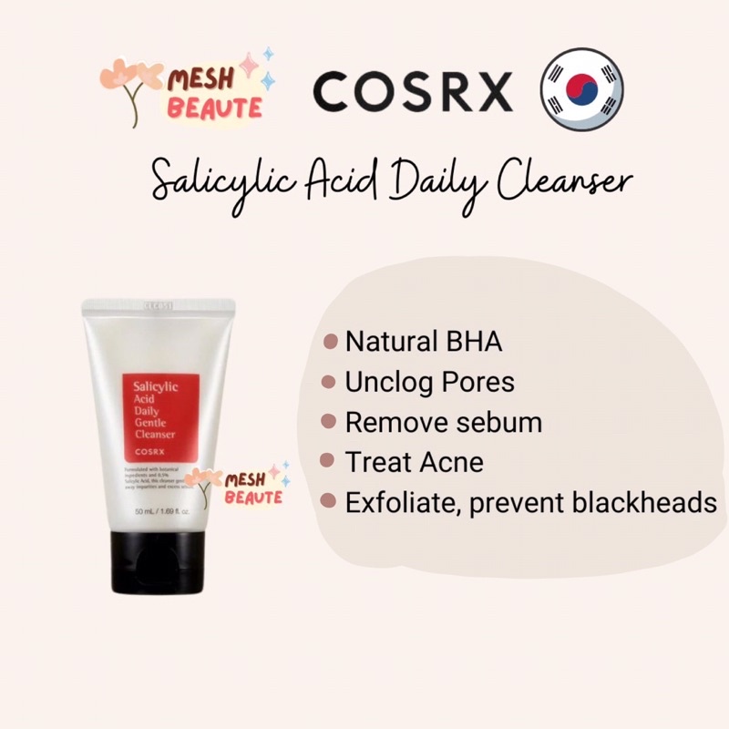 Cosrx Salicylic Acid Gentle Cleanser 50mL Shopee Malaysia