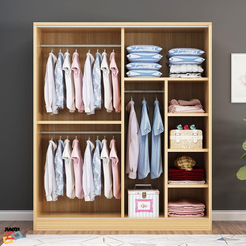 wood simple modern panel sliding door adult locker rental room storage ...