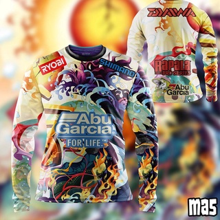 NEW Abu Garcia Edition Fishing Jersey OutFit Sublimation, Clothes Anti-UV  fishing, Baju Pancing Long Sleeve, Size XS - 8XL